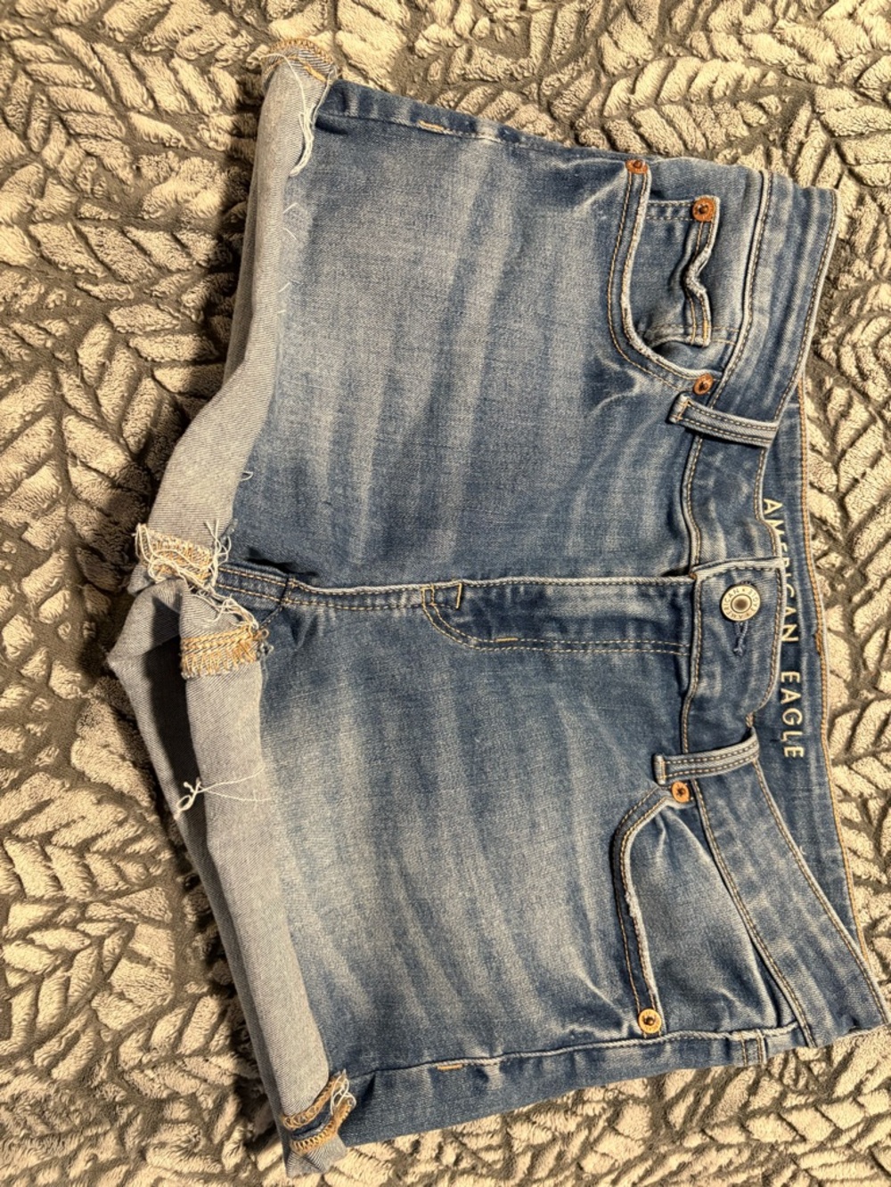 American Eagle Outfitters Light Blue Denim Cutoff Shorts